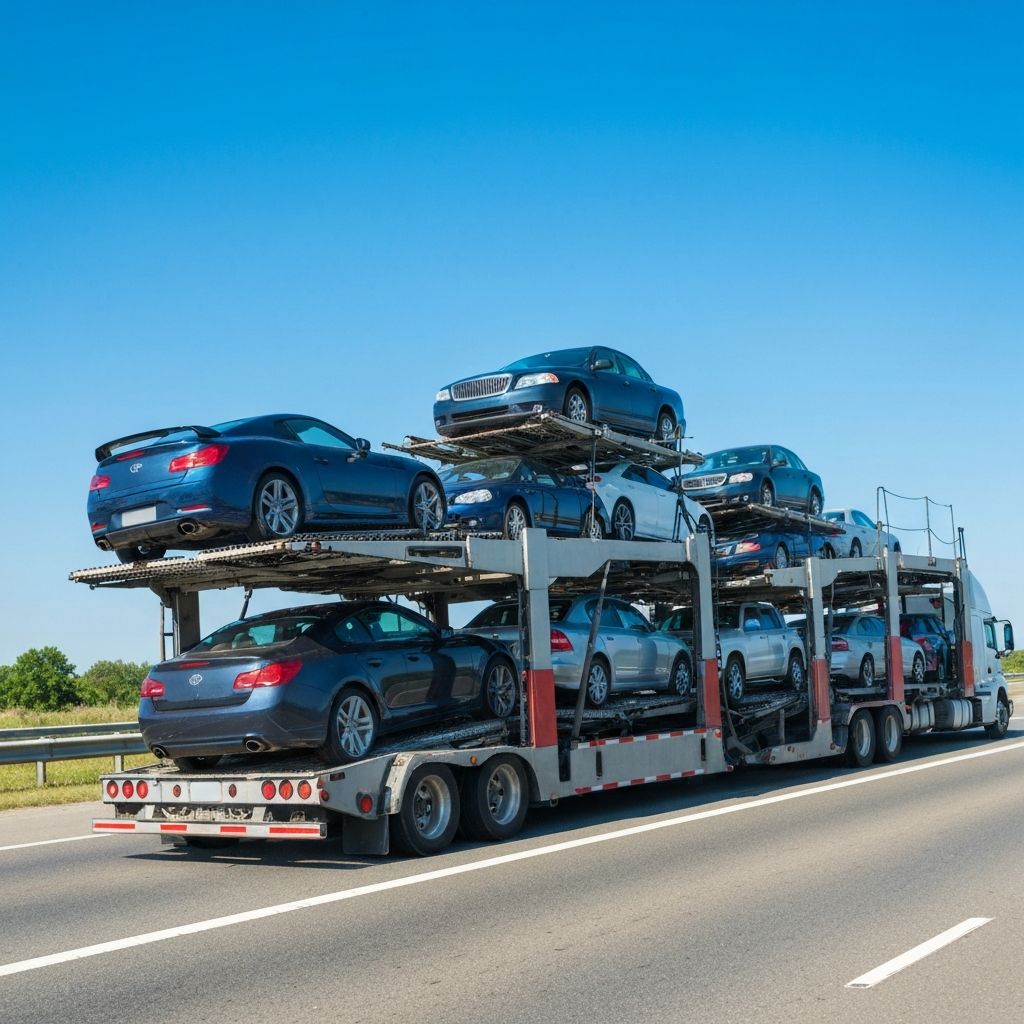 Open auto transport carrier